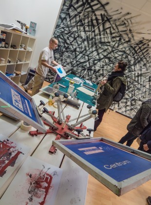 Siebdruck Auftrag Centrum Galerie Dresden